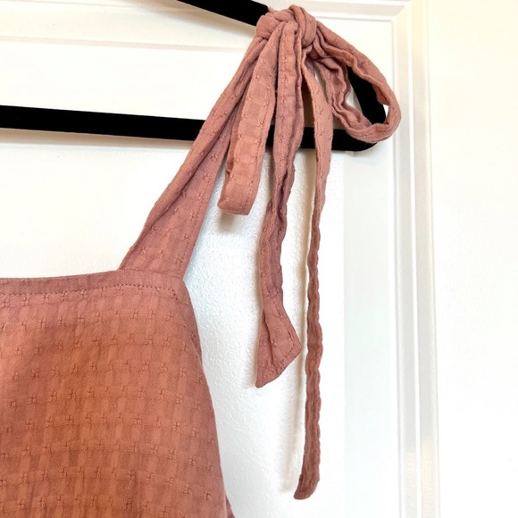 Madewell Rosalie Tie-Strap Top in Textured Gingham - Picture 6 of 6